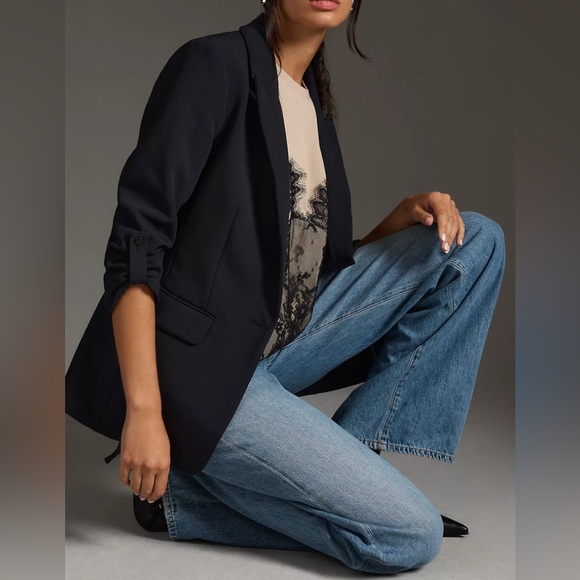 Maeve Size 12 Roll-Sleeve Blazer - Picture 3 of 12